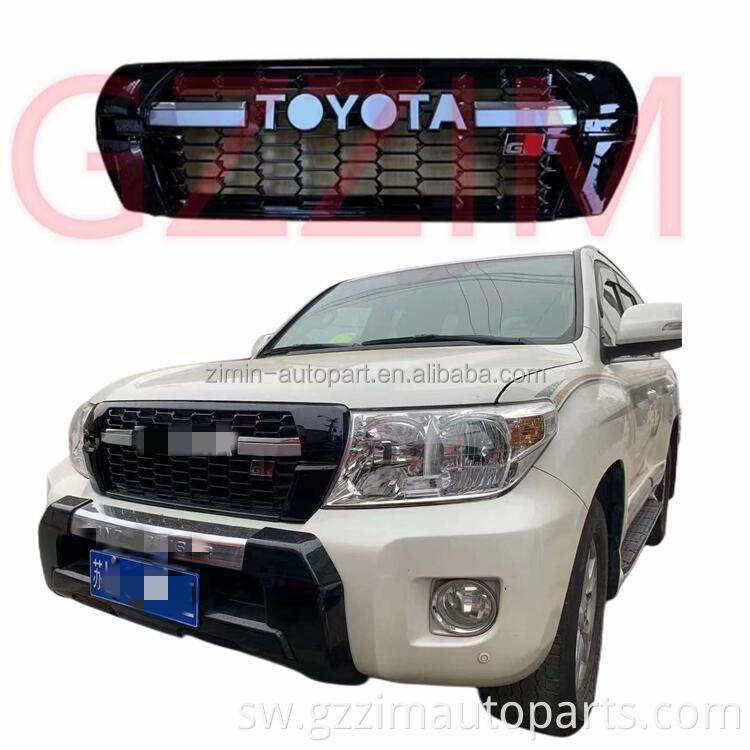 ABS Plastiki Iliyorekebishwa Bumper Grille ya LC200 Land Cruiser 2012-2015